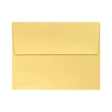 Gold Metallic Envelope with a Contour Flap. 