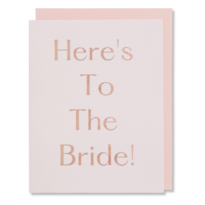 Bridal Shower Card, Wedding Wishes Card, Bride To Be