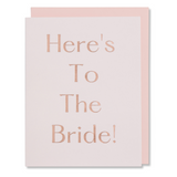 Bridal Shower Card, Wedding Wishes Card, Bride To Be