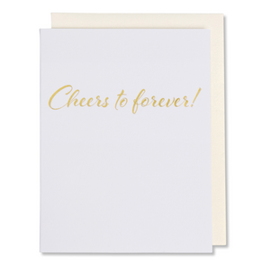 Wedding Card For Bride And Groom, Cheers To Forever, Celebrating Love