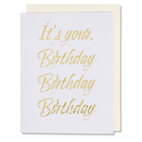 Birthday Card, It's Your Birthday, Simple Modern Card, Festive Wishes