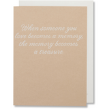 In Loving Memory Card, Loss Of Loved One, With Deepest Sympathy, Grief Card