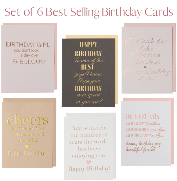 Best Selling Birthday Card Pack of 6 + Free Shipping - $28.50