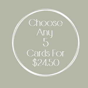 Choose Any 5 Cards  $24.50