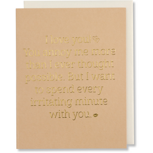 Love Card, Cute Witty Card, Anniversary Card, Valentine's Day