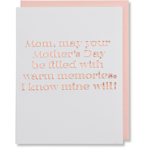 Mother's Day Card, Happy Moms Day, Love Mom Card
