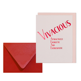 Copy of Vivacious card and envelope