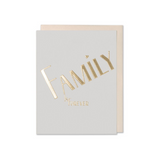 Gold Family Greeting Card