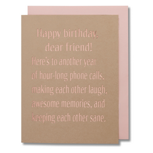 Birthday Card Best Girlfriend, Friendship Card, Woman's Birthday