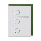 Green Happy Holidays Cards