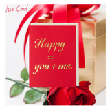 Anniversary, Love, Valentine's Day Card, Happy = You + Me, Greeting Card