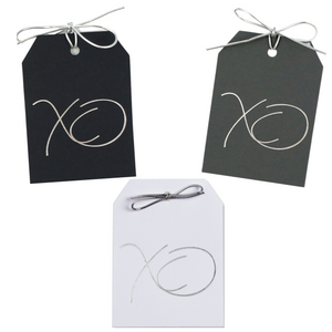 XO Silver Tags Pack of 10