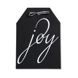 Joy Black and White Foil Tags Pack of 10