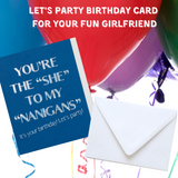 Birthday Card, Let's Party